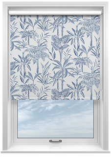 Miami Beach, Indigo - Roller Blind